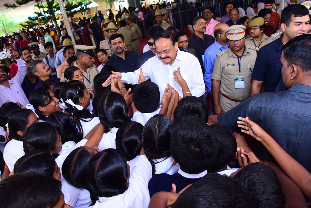 Honorable Vice President of India Visit to RIE, Mysuru